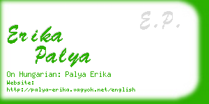 erika palya business card